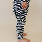 Bamboo Zip Romper | Zebra