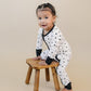 Bamboo Zip Romper | Classic Polka
