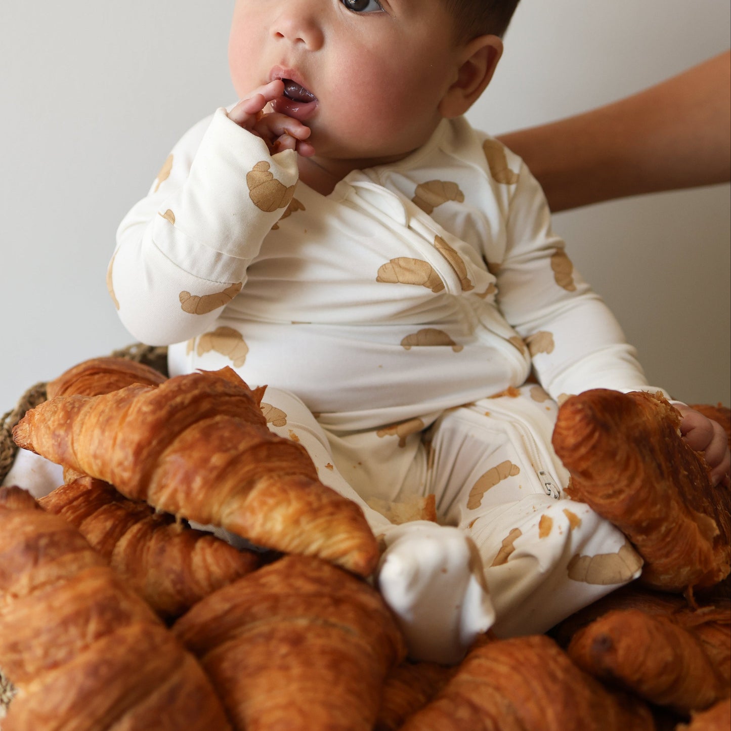 Bamboo Zip Pajamas | Croissants