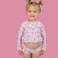 MAGICAL MERMAID DREAM TWO-PIECE RASH GUARD RUFFLE SWIM SUIT