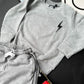 Grey Acid Wash Sweat Shorts