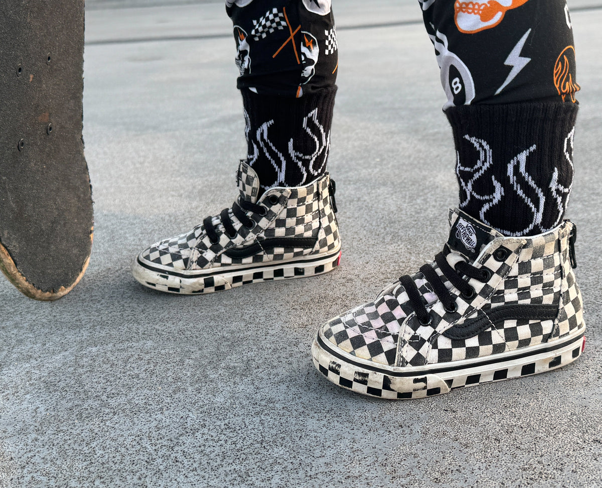 Black Flame Socks