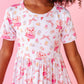 When Pigs Fly Short Sleeve Ruffle Dress