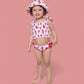 ONE IN A MELON DREAM SMOCKED TANKINI TWO PIECE SWIM SUIT