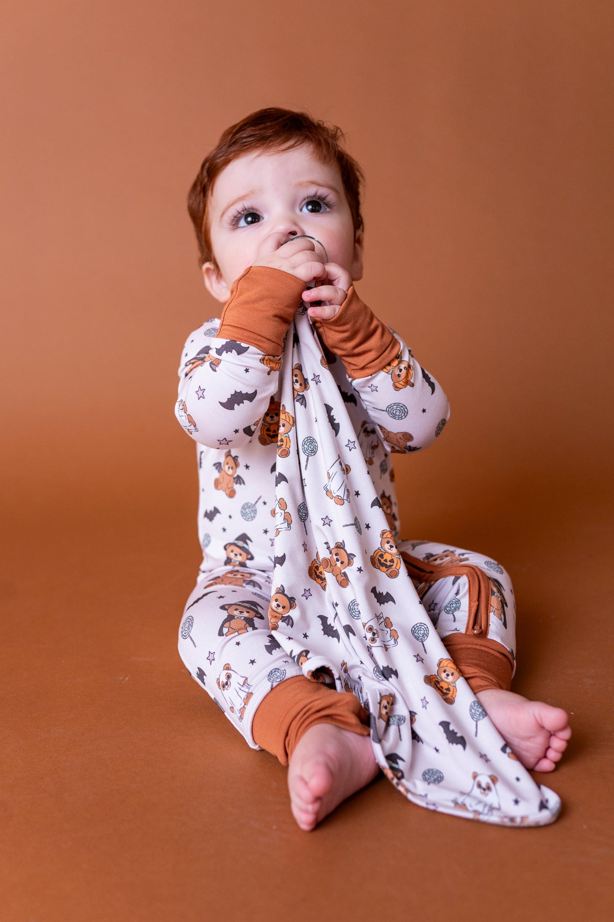 Boo Bear Bash Paci Lovey (EST SHIP TIME 1-2 WEEK)