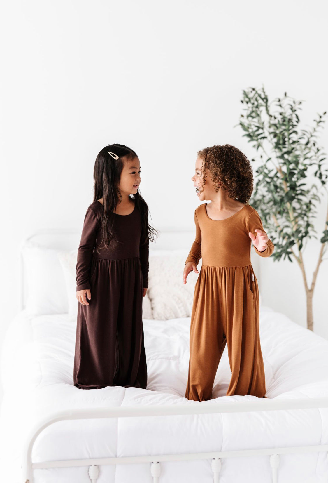 Espresso Neutrals Wide Leg Romper