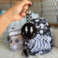 Black Smiley Keychain