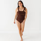 Brown Metallic Adult Swim Suit