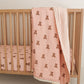 Muslin Crib Sheet | Pink Lottie
