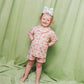 Teddy Tulips Button Up Short Set