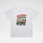 SLEIGH ALL DAY TODDLER CHRISTMAS MONSTER TRUCK TEE - WHITE