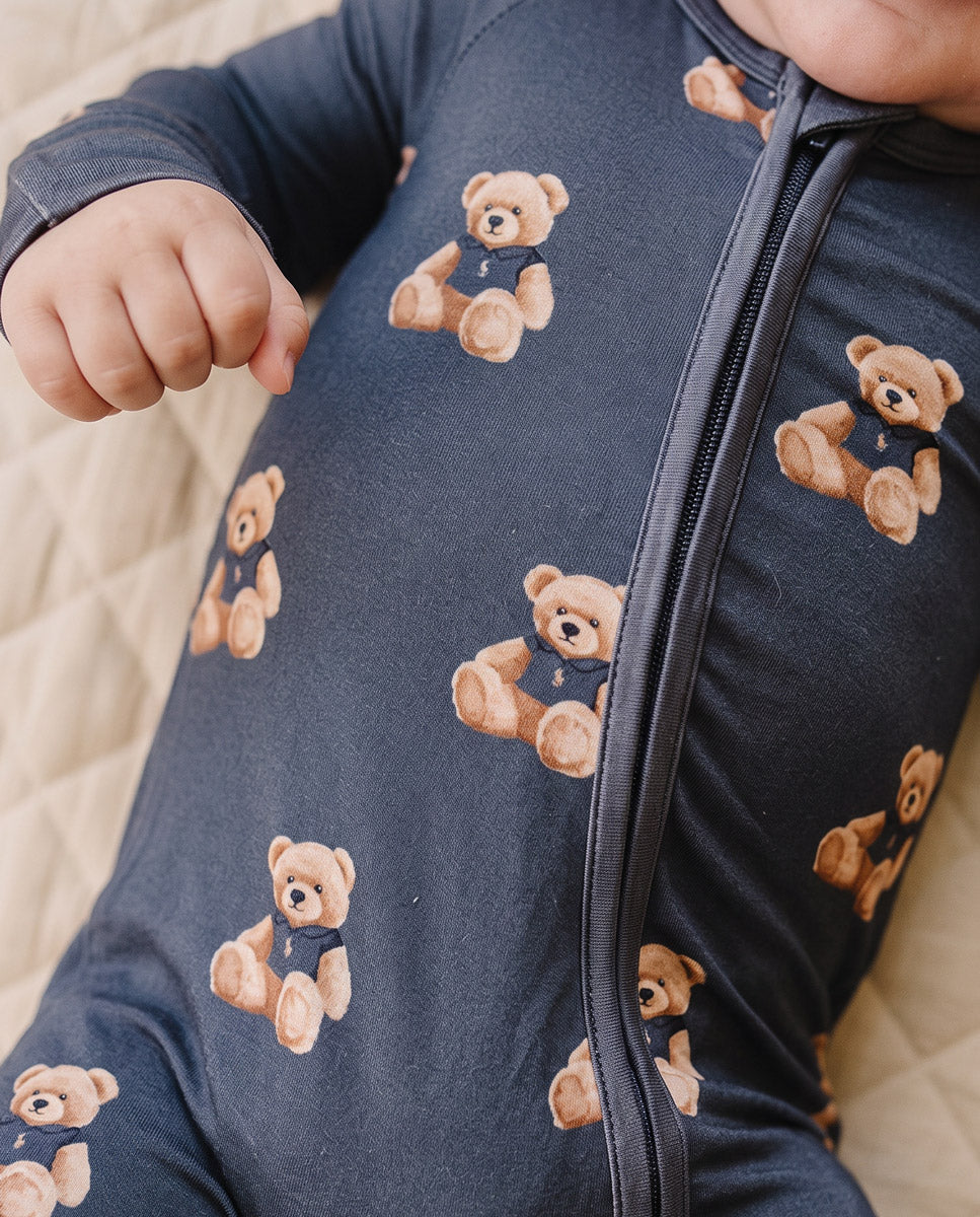 Bamboo Zip Romper | Bear Vibes