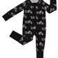 Bamboo Zip Romper | Born to Ride Black
