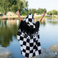 Checker Flame Hooded Towel