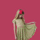 WILD DAISY CHECKERS DREAM RUFFLE DRESS