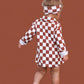 COPPER CHECKERS GIRL'S DREAM GOWN