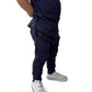 BAMBOO RIBBED JOGGERS - NAVY