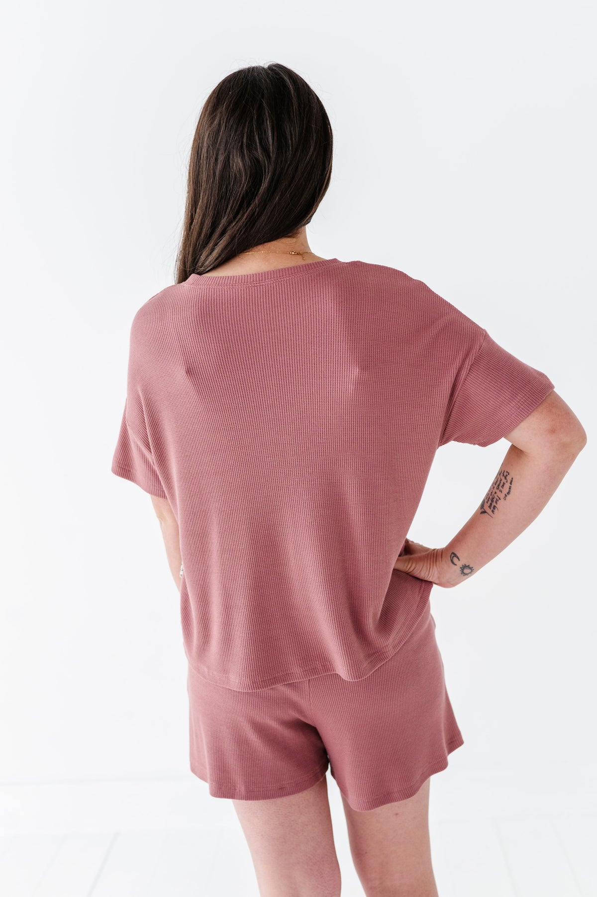 Mesa Adult Drawstring Waffle Knit Set