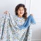 Jet Blue Skies Cloud Quilted Blanket