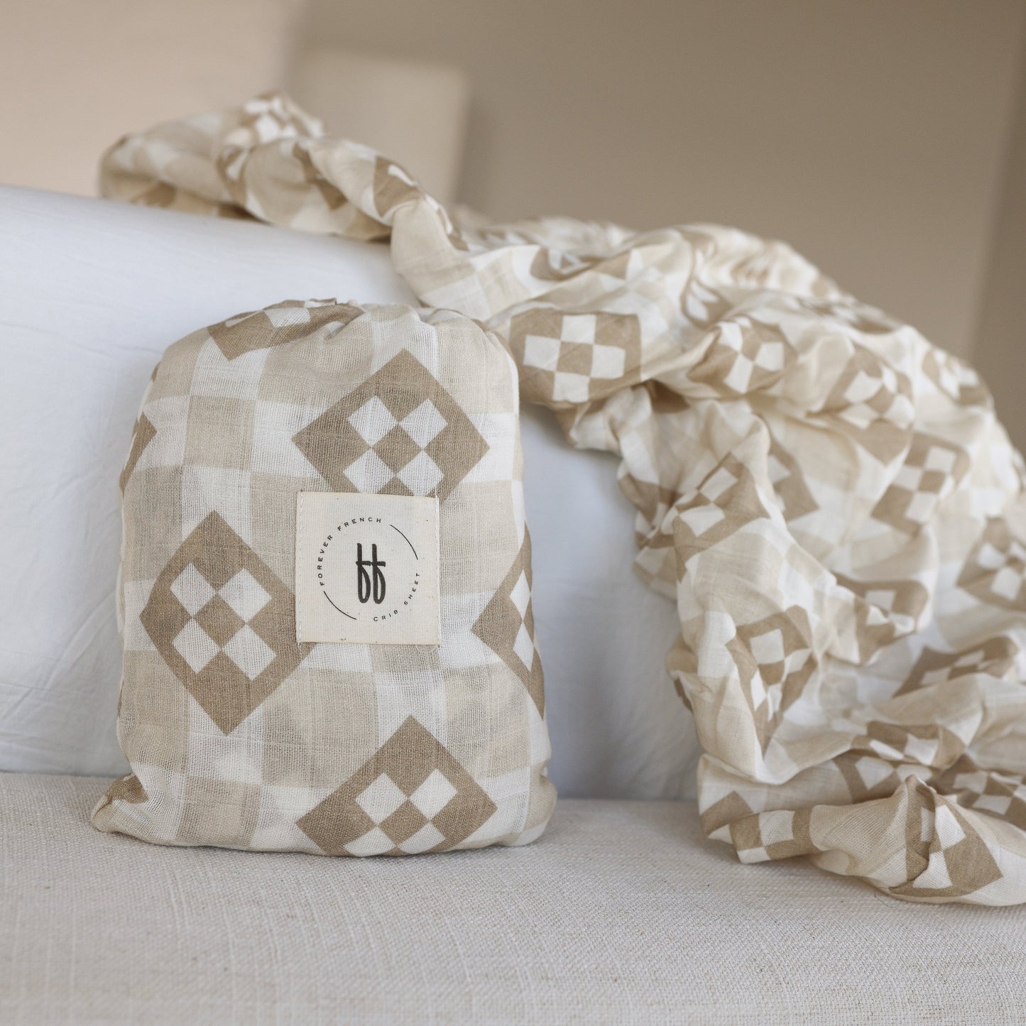 Muslin Crib Sheet | Cottage Quilt