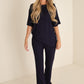 Short Sleeve Bamboo Women's Lounge Set | Blueberry Ribbed