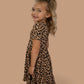 LEOPARD DREAM RUFFLE DRESS