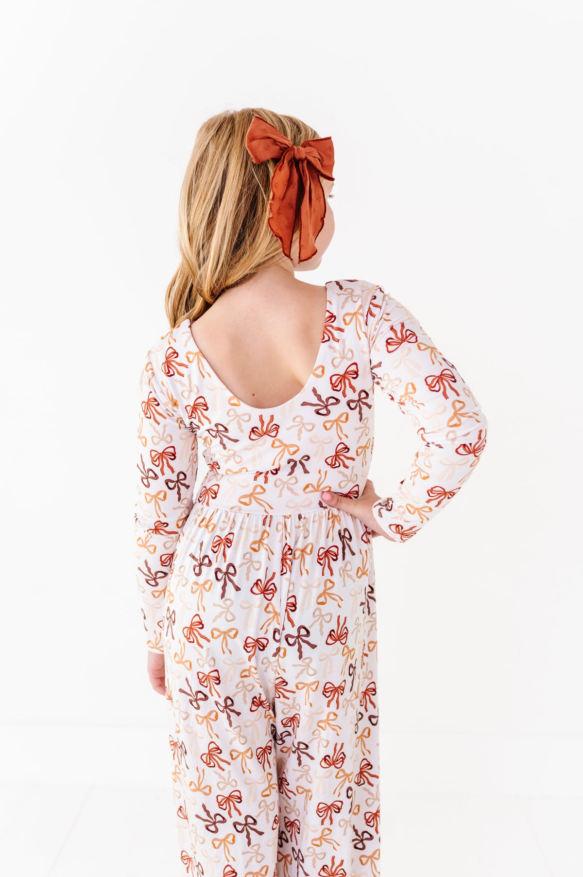 Autumn Ribbons Wide Leg Romper