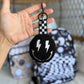 Black Smiley Keychain
