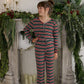 Youth Flare Bamboo Pajamas | Holiday Stripe