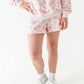 Rose Garden Stripe Adult Sweat Shorts
