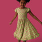 WILD DAISY CHECKERS DREAM RUFFLE DRESS