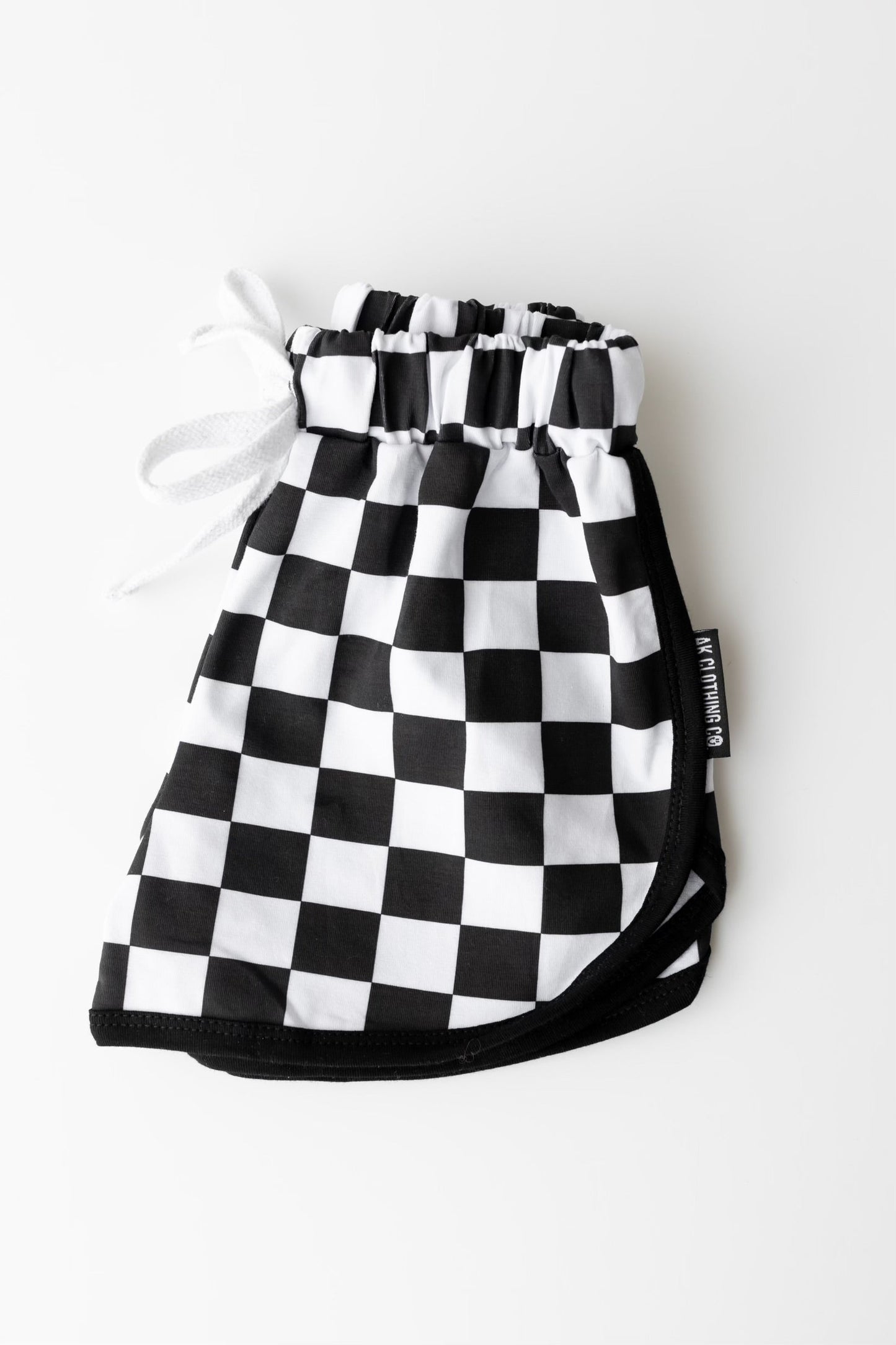 AK checker track shorts