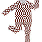 Bamboo Zip Romper | Chocolate Checkered