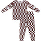 Bamboo Two Piece Set | Chocolate Checkered