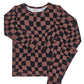 Bamboo Two Piece Set | Chocolate Wavy Checkered