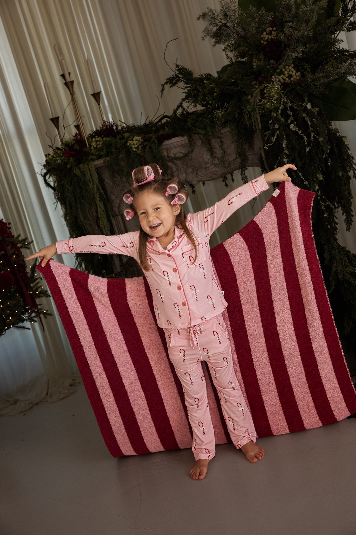 *PRE-ORDER* Plush Blanket | Sugarplum Stripe