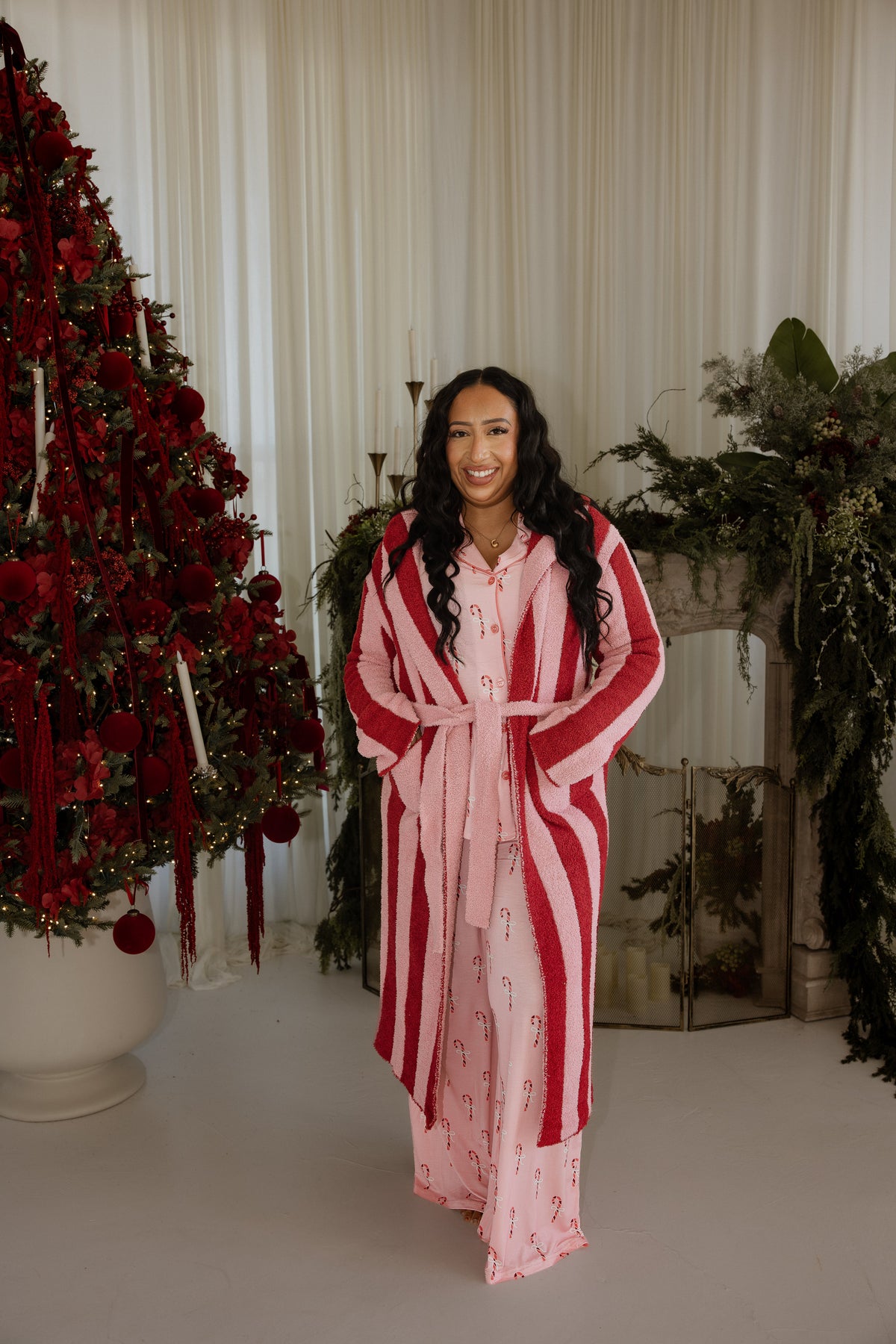 *PRE-ORDER* Adult Robe | Sugar Plum Stripe