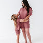 Mesa Adult Drawstring Waffle Knit Set