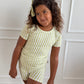 Green Stripe Short Set