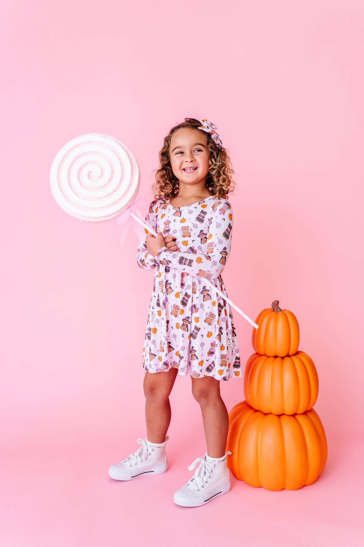 Hocus Pocus Honey Bear Twirl Dress (EST SHIP TIME 1-2 WEEK)