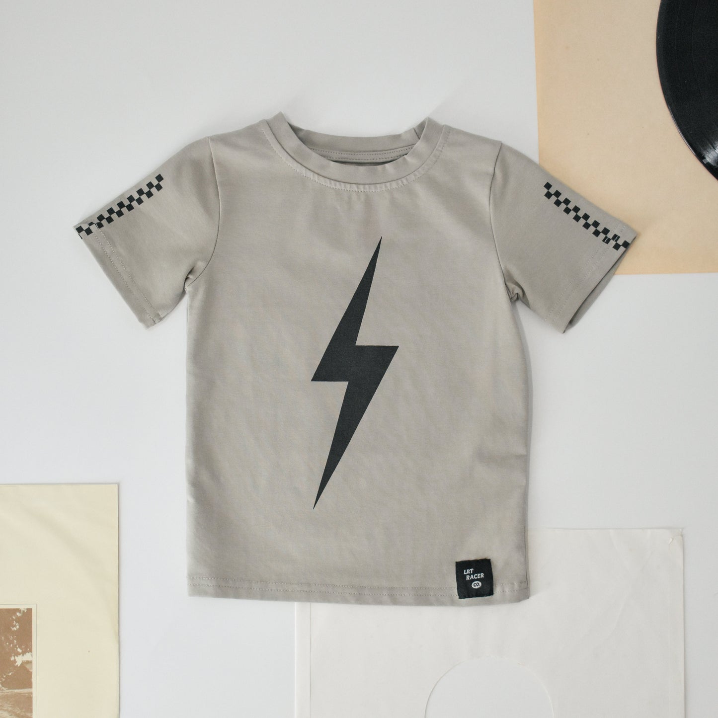 LIMITED EDITION SPARK SHORT SLEEVE RACER TEE - VINTAGE GRAY