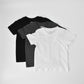 3-PACK RAD ORGANICS TEES - MONOCHROME