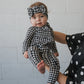 Bamboo Head Wrap | Black Gingham