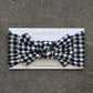 Bamboo Head Wrap | Black Gingham