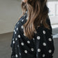 Women's Bamboo Short Set | B&W Polka Dot