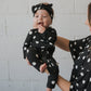 Bamboo Head Wrap | B&W Polka Dot