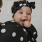 Bamboo Zip Pajamas | B&W Polka Dot