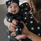 Bamboo Head Wrap | B&W Polka Dot