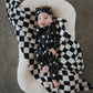Bamboo Zip Pajamas | B&W Polka Dot