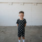 Bamboo Short Set | B&W Polka Dot